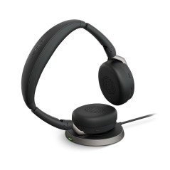 Jabra Evolve2 65 Flex MS Stereo Trådløs Høretelefoner Sort